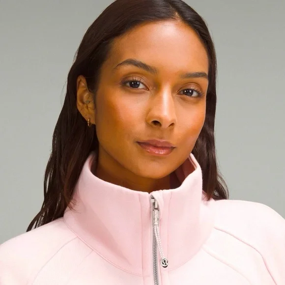 Lululemon Scuba Oversized Funnel Neck Full Zip Jacket Strawberry Milkshake NWT - Picture 4 of 14